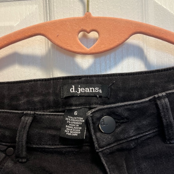 Faded Black Skinny Jeans Size 6 - Picture 3 of 4